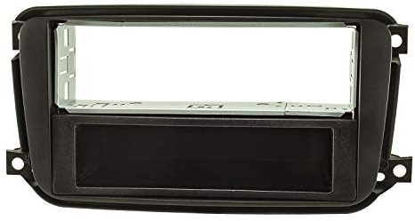 tomzz Audio 2451-048 Radioblende Metallschacht kompatibel mit Smart fortwo 451 Facelift ab 10/2010 schwarz