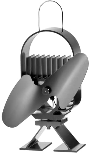 Ecofan AirDeco I Heat Powered Stove Fan - Powerful Modern Design, Low Start Temperature Technology Ideal for Wood, Gas, Pellet & Soapstone Stoves - Circulates Warm Air Efficiently & Reduces Fuel Cost