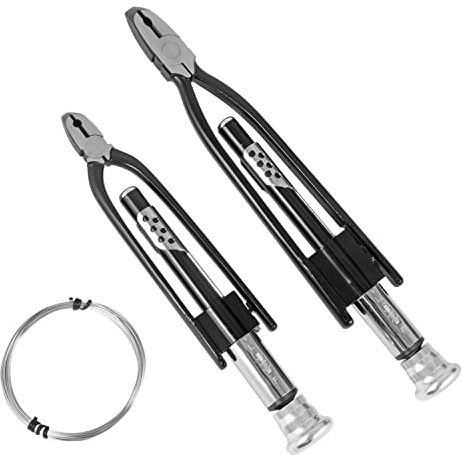OEMTOOLS 22663 6 and 9 Inch Safety Wire Pliers, Wire Twister Heavy Duty, Reversible Action, Applications on Vehicles, Machinery and Aircraft, 10-Meter Long 0.5 mm Zinc Plated Steel Wire Included