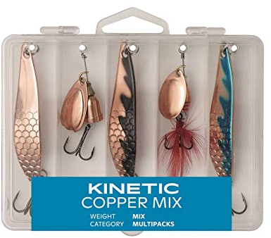 Kinetic Copper Mix Spinnköder Set bleifrei - Angelset Raubfisch