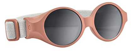 Béaba, Lunettes de soleil pour bébé 0-9 mois, Protection 100% UV - CAT 4, Protection Latérale, Confort Optimal, Bandeau élastique ajustable, Terracotta