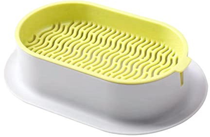 Duiaynke Hydroponic Cats Grass Box Plant Growing Trays Indoor Outdoor Seeds Growing Germination Wheatgrass Trays Ornament (Yellow)