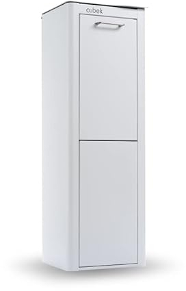 DON HIERRO - Poubelle cuisine de tri sélectif CUBEK, 2 compartiments de 20 litres.-Blanc