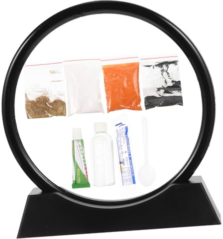 TOYANDONA 1satz Fließsandmalerei Set Natur Landschaft Sandbild Für Zuhause Entspannende Tischdekoration Für Büro Und Rund