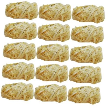Toddmomy 50pcs Natural Firelighters Safe Firelighters for Outdoor Cooking Carbon Wax Sticks