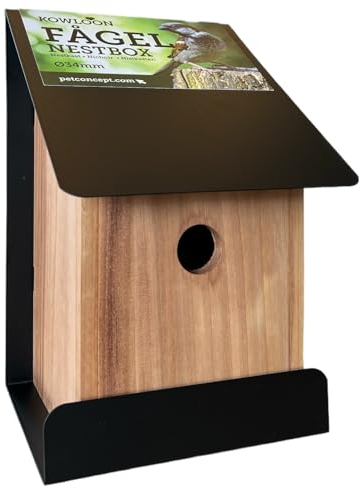 Nistkasten Für u.a. Heimspasse, Kleiber, Bunte Fliegenfänger - Vogelhaus - Holz Mit Metall - 20x25x40cm