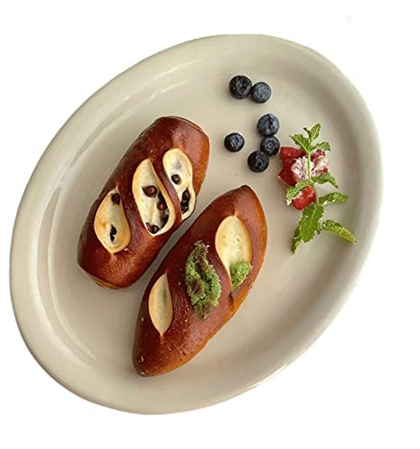 Platos Llanos Plato de comedor de borde estrecho sólido Plato de comedor ovalado Plato de postre de cerámica Plato de fruta Plato de ensalada Restaurante casero Café Plato plano Plato hondo Platos pos