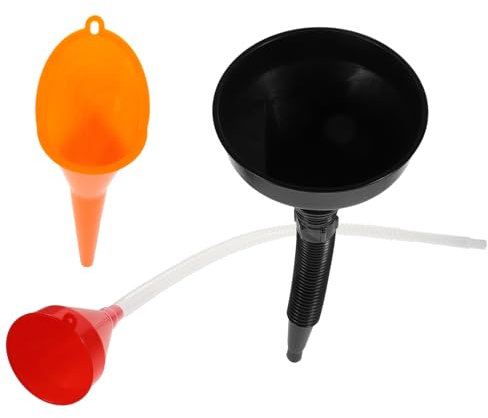 Mobestech Embudo Flexible Para Aceite y Con Filtro De Embudo Para Automóviles Herramienta De Emergencia Para Cambios De Aceite y Combustible Con Tubo Extensible Para Motocicletas y Autos