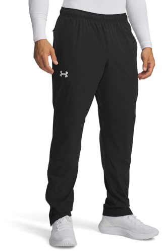 Under Armour Men's Hockey Warm Up Pants, (001) Black / / White, Small