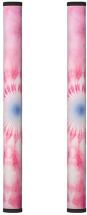 Set di 2 coperture per maniglie del frigorifero, stampa tie-dye, per tenere frigorifero, microonde, lavastoviglie, forno da macchie di impronte digitali e olio, colore: rosa