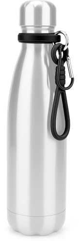 Linkidea Wasserflaschen-Griffband für Cola-förmige/schmalmund Flaschen, kompatibel mit MIRA 9oz/12oz/17oz/25oz, Ersatz Silikon-Tragegriff mit Clip für Rucksack