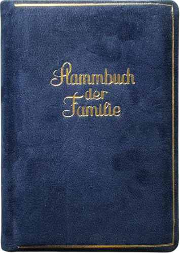 SPB edles Familienstammbuch Kenia Stammbuch der Familie, aus echtem Rauleder mit Goldprägung für Hochzeit, Standesamt & Kirche – mit Klemmschiene für Geburtsurkunden & alle wichtigen Dokumente