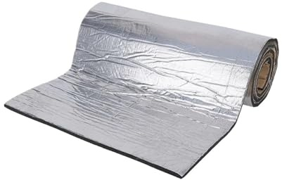5/10MM Auto Haube Isolierung Stille Tür Wand Sound Deadener Wärme Isolierung Matte Auto Van Schallschutz Trittschalldämmung Isolierung Schallschutzmatte(Upgrade-5mm)