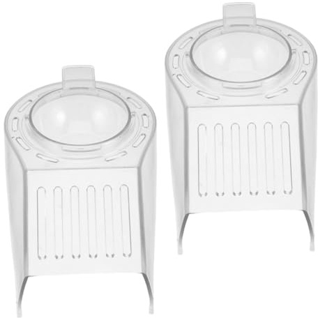 Amosfun 2pcs Acrylic Popcorn Maker Lid Cover Replacement Heat Resistant Transparent Popcorn Machine Accessories for Fit for Household Models