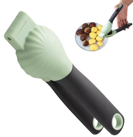 usefulbeauty cascanueces y pinzas para castañas, pinzas para abrir nueces de acero inoxidable - herramienta cortacastañas - para uso doméstico oficina camping picnic pelado descorticado apertura