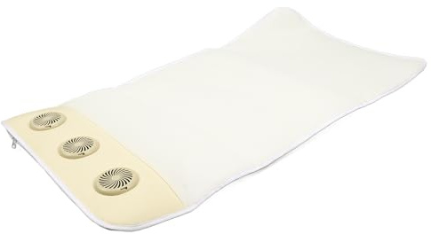Fockety Colchón para Cuna con Ventiladores, Transpirable, Lavable, Colchón para Cuna y Niño Pequeño con 3 Ventiladores y 3 Engranajes, Velocidad de Viento Ajustable, para Verano Caluroso