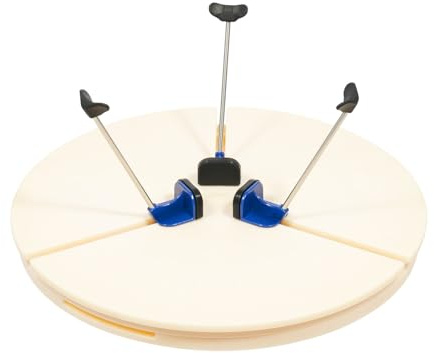 Bdneygtyr Töpferscheibe Zentrierhilfe aus ABS mit 5 Stützfüßen, Töpfer Werkzeug für Drehscheibe 25-36cm – Keramik Fixierer für Präzises Abdrehen & Modellieren (Weiß)