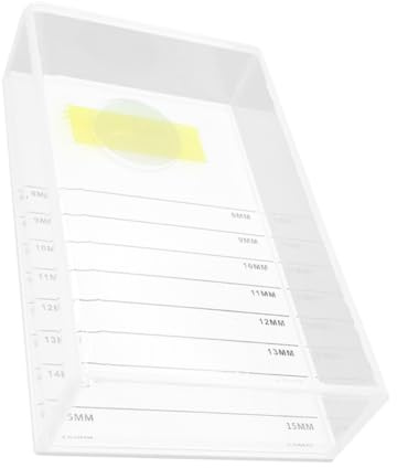 JEWEDECO Wimpern Aufbewahrungsbox mit Deckel Weiß aus Acryl und Glas für Professionelle Schönheitssalons und Persönlichen Gebrauch zur Sauberen und Einfachen Aufbewahrung von Falschen