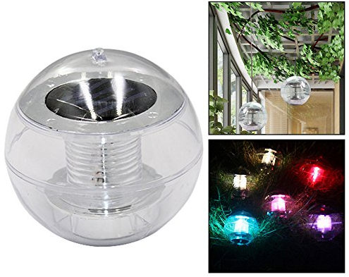 OFKPO Acqua Galleggiante Sfera Lampada Solare Colorato Decorazione per Laghetto Giardino Piscina Patio