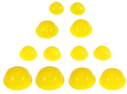 Healifty Set 12 Coppette in Silicone Per Coppettazione Terapeutica Corpo E Viso Stimola Circolazione Linfatica Tonifica Muscoli E Pori