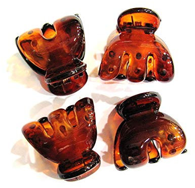 Pinces cheveux marron lot de 6pcs 28mm