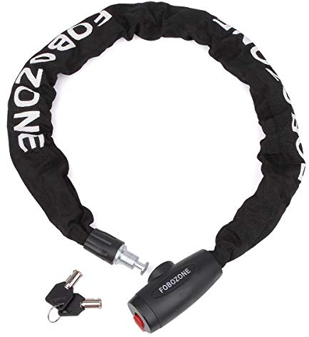 Catena Antifurto Moto,Catena Bicicletta,Lucchetto Moto,Rafforzare il Blocco Spesso Della Catena, il Ladro è Difficile da Tagliare,Molto Sicuro. (100cm Lunghezza x 9 mm Dia)
