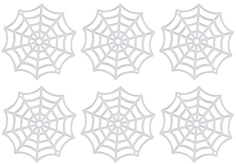 50 Stück Halloween-Dekoration Spinnennetz Halloween Kunststoff Spinnennetz Kunststoff Dekorative Spinnweben für Halloween Party Ornamente Szene Requisiten (weiß)