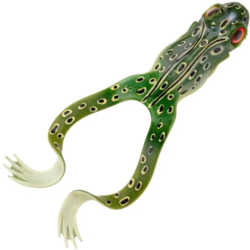 Spro Froschimitat zum Spinnfischen 10cm 10g Iris The Frog, Farbe:Natural Green Frog