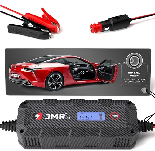 JMR Batterieladegerät für Lexus LBX TX RZ LM UX LC RC NX GX IS RX LX ES LS LFA SC HS Alle Modelle Autobatterie Ladegerät Erhaltungsladegerät Akkuladegerät Erhaltungsgerät Auflader (Kein Lithium-Modus) | Erhaltungsladegerät Conditioner Maintainer für LBX TX RZ LM UX LC RC NX GX IS RX LX ES LS LFA SC HS alle Modelle