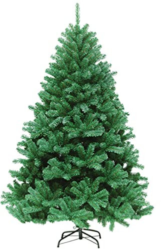 7 FT künstlicher Weihnachtsbaum mit Weihnachtsbaum Rock und Metallständer, 1200 PVC Zweigspitzen Premium Fichte künstlicher Weihnachtsbaum für Zuhause, Büro