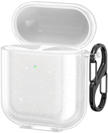 kwmobile Custodia Compatibile con Apple Airpods 1 & 2 Cover - Protezione Astuccio Cuffie Wireless - Cover Resistente in Silicone TPU - trasparente