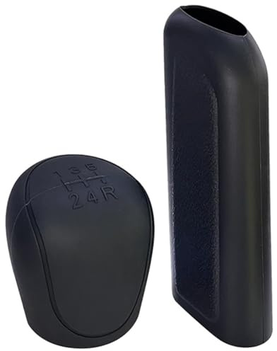KOLZEMV 2 PCS Set Funda Palanca Cambio de Marchas, 5V Universal, mas Funda freno de Mano Coche, de Silicona Suave y Antideslizante, Funda Pomo Palanca de Cambios, Cubierta de Palanca de Cambios