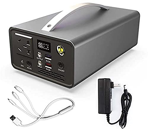 IYUESQ Centrale électrique Portable 319,2 Wh/76 000 mAh, Batterie de Secours au Lithium, générateur Solaire d'alimentation à Onde sinusoïdale modifiée, Alimentation de Secours extérieure,