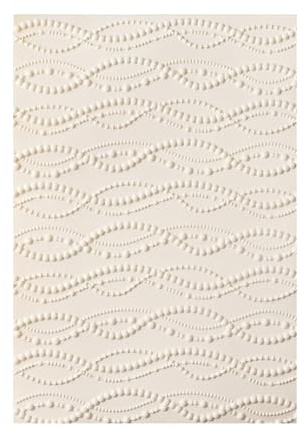 OTCRAFT 3D-Prägeschablone für Kartenherstellung, abstrakte Kunst, geometrische Wellenform, Kunststoff-Textur, verblasst Prägeschablone für Scrapbooking, Karton, Album, DIY-Dekoration, Papierbasteln