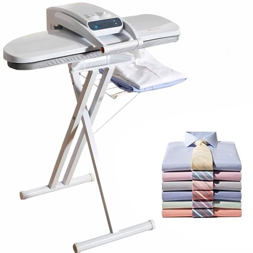 ZenSeFarin Machine à Repasser Automatique,Presse à Vapeur Numérique avec écran LED,Grande Plaque De Repassage 800x310mm/650x240mm for Linge De Lit,Taies d'oreiller Et Serviettes 1800W-Withbracket