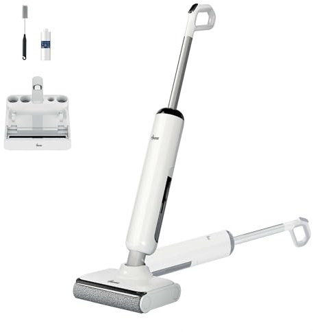 Hoover HW400 Aspirateur Laveur, sans Fil, Eau et Poussières, 180° à Plat, 50 Min Autonomie, Techologie Anti-emmêlement, Auto-Nettoyage 70 °C et Séchage 30 Min, Nettoyage Triple Bord, 17000 Pa