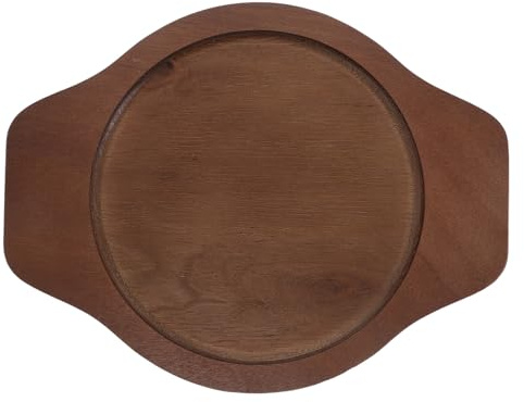 TOYANDONA Base de Madera Ovalada para Cuenco de Piedra Coreano Salvamanteles Aislante Térmico Resistente al Calor Soporte Antideslizante para Platos Calientes Adecuado para Cocina y