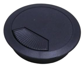 Pasacables de escritorio, pasacables, 10 piezas/60 mm, 53, 50, for mesa de escritorio computadora, pasacables, puerto cable, tapa orificio(Black,60mm)