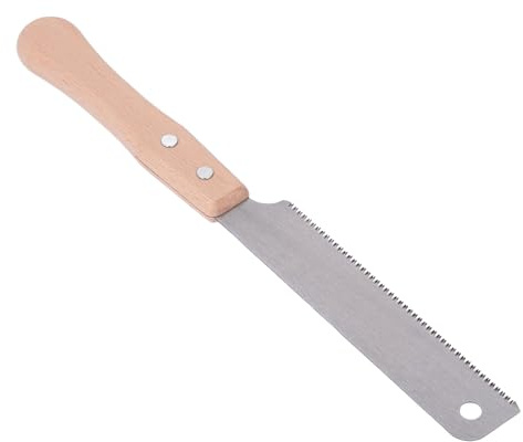 MasYosh su un Lato, a Mano con Manico in Legno con Lama in Acciaio SK5 con 17 Denti per il Taglio della Lavorazione del Legno