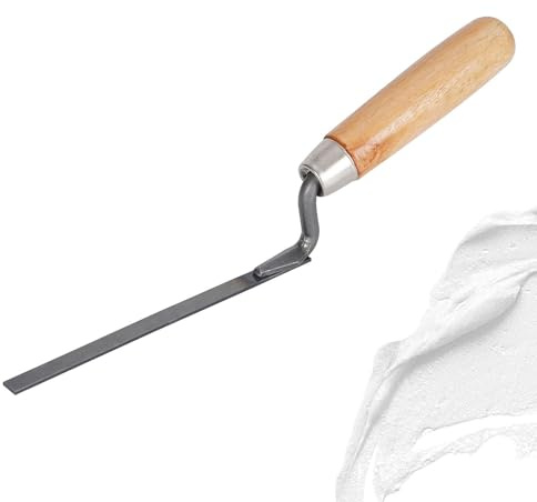 Pointing Trowel Brick Jointer Tool Bricklaying Tool Cement Mortar Hrouting Hand Patio Grout Finger Grouting Jointing Slabs for DIY Masonry Tuck Pointer Brickwork 1cm