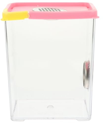 Veemoon Acrylic Spider Enclosure 10.5x8x13cm High Transparency Small Terrarium for Tarantula Breeding Reptile Habitat Box with Ventilation Suitable for Frogs and Small Amphibians