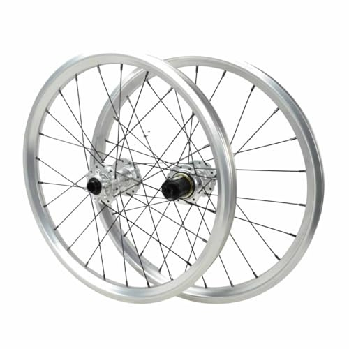 20 Tums Hopfällbar Cykelhjulsats Thru Axle Framhjul 100×12/15mm Bakhjul 142×12mm Aluminiumlegering Cykelfälgar Fram 2 Bak 4 Lagernav, HG 8-12 Speed(Silver,F15 R12)
