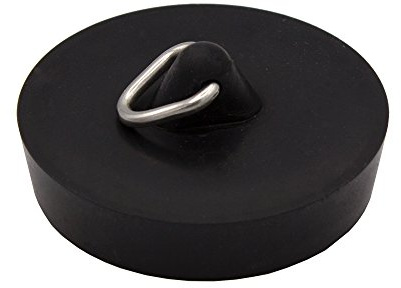 VARIOSAN Tapón de válvula para lavabo 11909, 38,5 mm, PVC, color negro