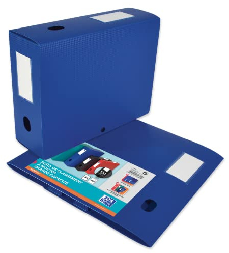 ELBA 400094575 häftbox för montering baksida 100 mm polypropylen genomskinlig 24 x 32 cm blå