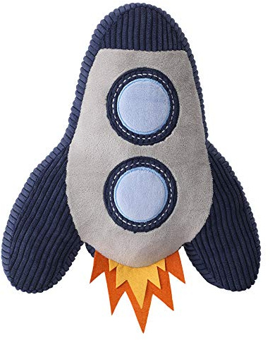 Lambs & Ivy Milky Way Rocket Ship Nursery Throw Pillow Plush