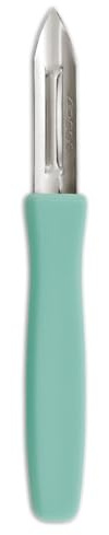 Arcos Serie Gadgets - Cuchillo Mondador Pelapatatas - Hoja de Acero Inoxidable de 60 mm - Mango de Polipropileno Color menta