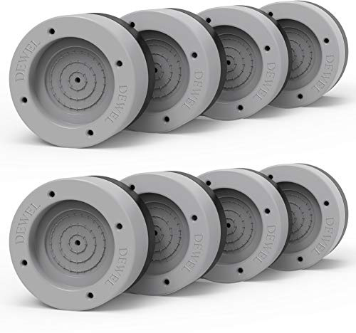 Anti Vibration Pads for Washing Machine,Noise Dampening Washing Machine Feet with Tank Tread Grip for Washer and Dryer,Protects Laundry Room Floor Non-Slip Mats Moisture Proof Mats(8 pcs)