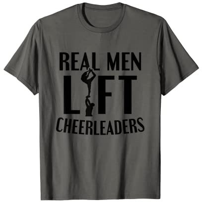 Herren Cheerleading Echte Männer heben Cheerleader Cheerleader T-Shirt