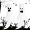 2 Manga de Viento de Halloween, 120cm Manga de Viento Fantasmas, Mangas de Viento de Fantasma de Halloween, Decoración de Terror de Halloween, Mangas de Viento Colgantes para Exterior,Patio,Jardín