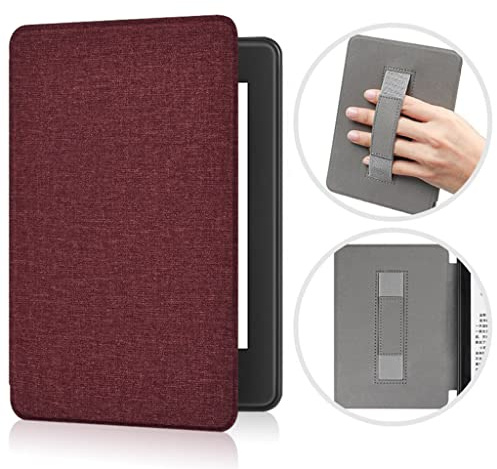 Zcooooool Stoffhülle für 6.8 Kindle Paperwhite (11.-2021 Modell-Nr. M2L3EK / M2L4EK) (Handschlaufe entworfen) Anti-Slide Paperwhite hülle